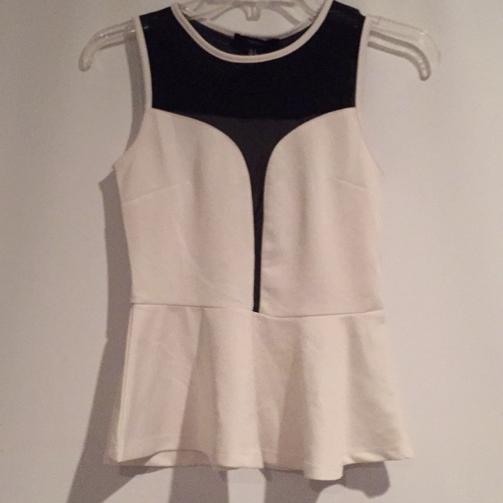 Black and white blouse